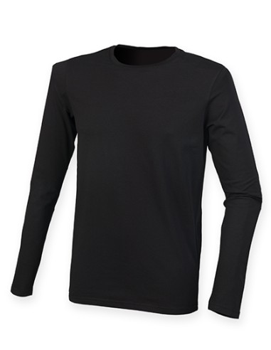 S-SF124-Mens Feel Good Long Sleeved Stretch T